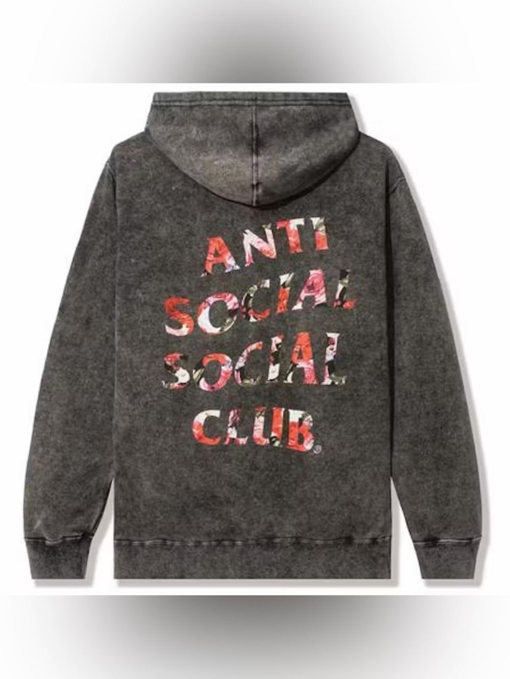 Anti Social Social Club Bed Hoodie in Black Wash